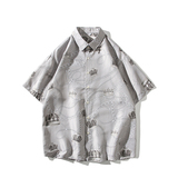 夏新款男大码打底衫宽松短袖T恤百搭印花体恤/7098p27，男装T恤，电商A012