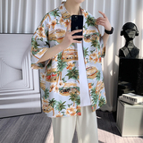 夏新款男大码打底衫宽松短袖T恤百搭印花体恤/7102p35，男装T恤，电商A012