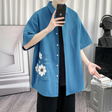 夏男大码打底衫宽松短袖T恤百搭印花体恤/7212p30，男装T恤，电商A012