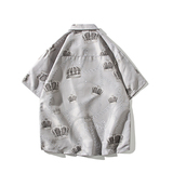 夏新款男大码打底衫宽松短袖T恤百搭印花体恤/7098p27，男装T恤，电商A012