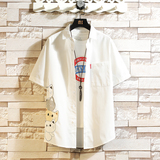 夏新款男大码打底衫宽松短袖T恤百搭印花体恤/7215p30，男装T恤，电商A012