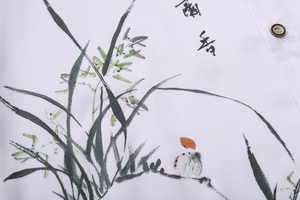 春季新款休闲大码印花风男青年长袖衬衫QT5030/2122图片