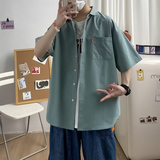 夏新款男大码打底衫宽松短袖T恤百搭印花体恤/D7080p22，男装T恤，电商A012