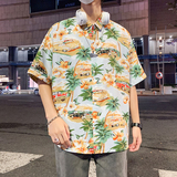 夏新款男大码宽松短袖T恤百搭印花体恤打底衫/7102p35，男装T恤，电商A012