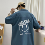 夏新款男大码打底衫宽松短袖T恤百搭印花体恤/D7085p27，男装T恤，电商A012