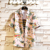 夏新款男大码打底衫宽松短袖T恤百搭印花体恤/p35，男装T恤，电商A012