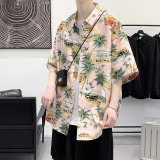 夏新款男大码打底衫宽松短袖T恤百搭印花体恤/7102p35，男装T恤，电商A012