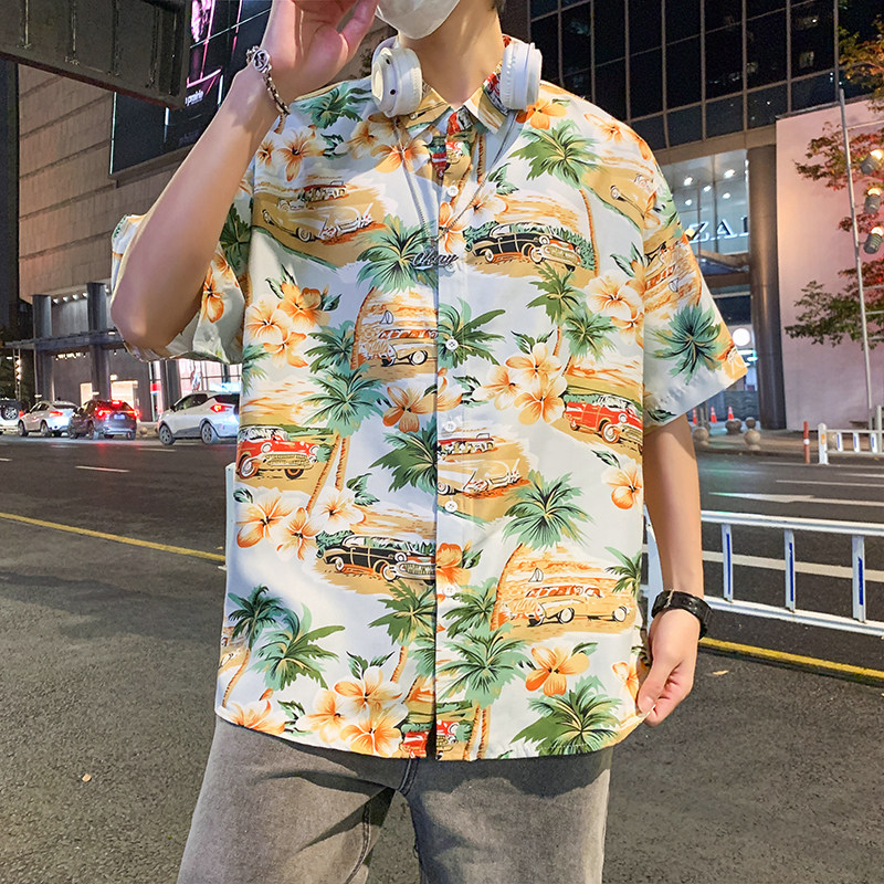 夏新款男大码宽松短袖T恤百搭印花体恤打底衫/7102p35,男装T恤,电商A012