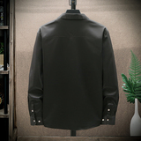 年大码印花风衬衫男夏秋青年长袖衬衫/2118p50，男装衬衫，电商A012