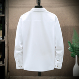 大码印花风衬衫男夏秋新款青年长袖衬衫QT5030/2116p50，男装衬衫，电商A012