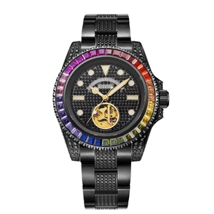 芬陀华手表大黑天财神满天星男款藏式高端镂空自动机械腕表男表