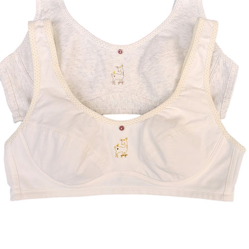 绿黛纯棉少女背心发育期中学生女