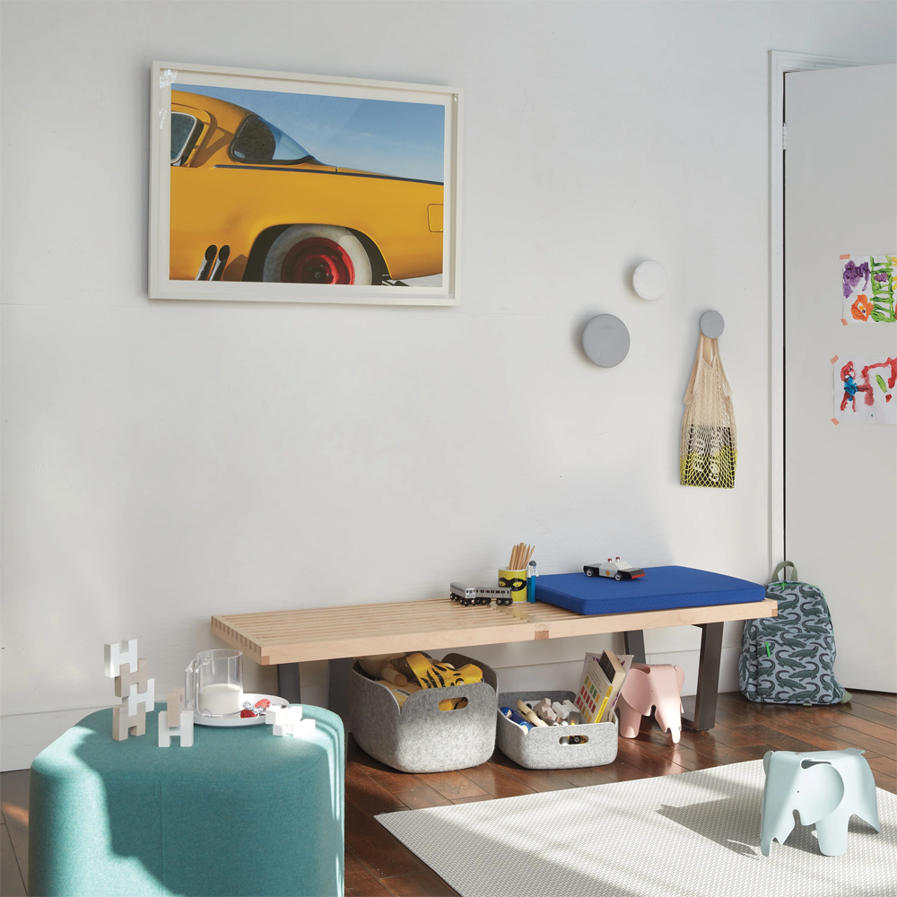 尼尔森艺术原木换鞋凳床尾凳