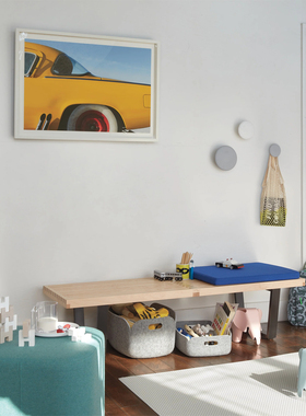 Nelson Platform Bench北欧简约实木换鞋凳床尾凳尼尔森长木凳