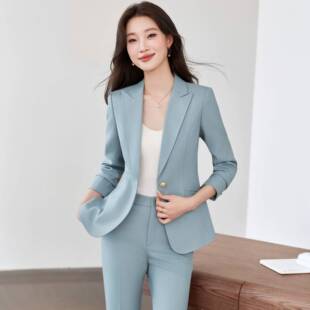 高级感小西装套装女2026秋冬修身职业装显瘦气质商务休闲女士正装