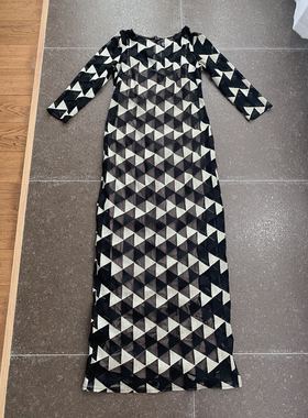 几何图案 连衣裙