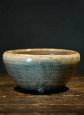 【真品】福建 南平窑 清代 青釉瓷《钵盂大香炉》老瓷香炉
