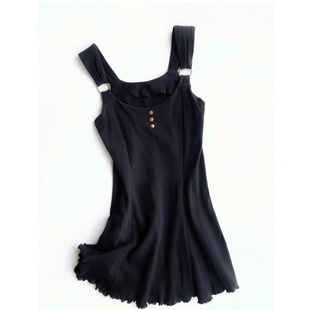 外贸出口 特价 重磅纯棉吊带裙女夏连衣裙913 八月十五