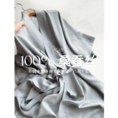 吸湿排汗 丝滑桑波缎 100%桑蚕丝真丝睡袍男夏1496 八月十五