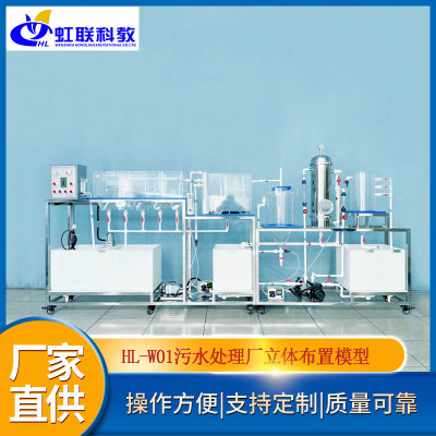 污水处理厂立体布置模型运转