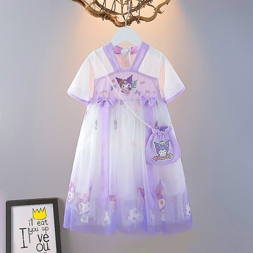 女童超仙爱莎汉服夏季库洛米裙子
