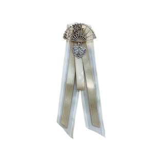 韩式复古公主风蝴蝶结窗帘装饰别针饰品丝带流苏领结款配饰点缀