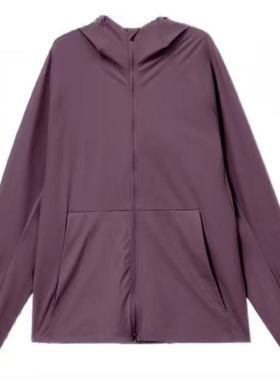 lululemon露露乐蒙 休闲连帽长袖夹克外套 葡萄紫色 男款LM4APWS