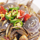 冷冻保存 张磊泥螺家 生呛发财蟹每瓶500克