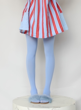 唯美小清新蓝色连裤袜治愈浅蓝色春季薄款打底袜美腿丝袜马卡龙色