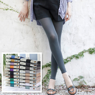 德国PB80D九分打底裤 春秋糖果彩色高弹力哑光天鹅绒丝袜连裤 袜