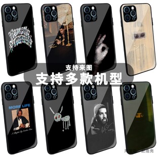 美式说唱嘻哈Drake玻璃手机壳适用于苹果安卓公鸭Drizzy德雷克新专辑rap封面hiphop欧美摇滚音乐个性小众少年