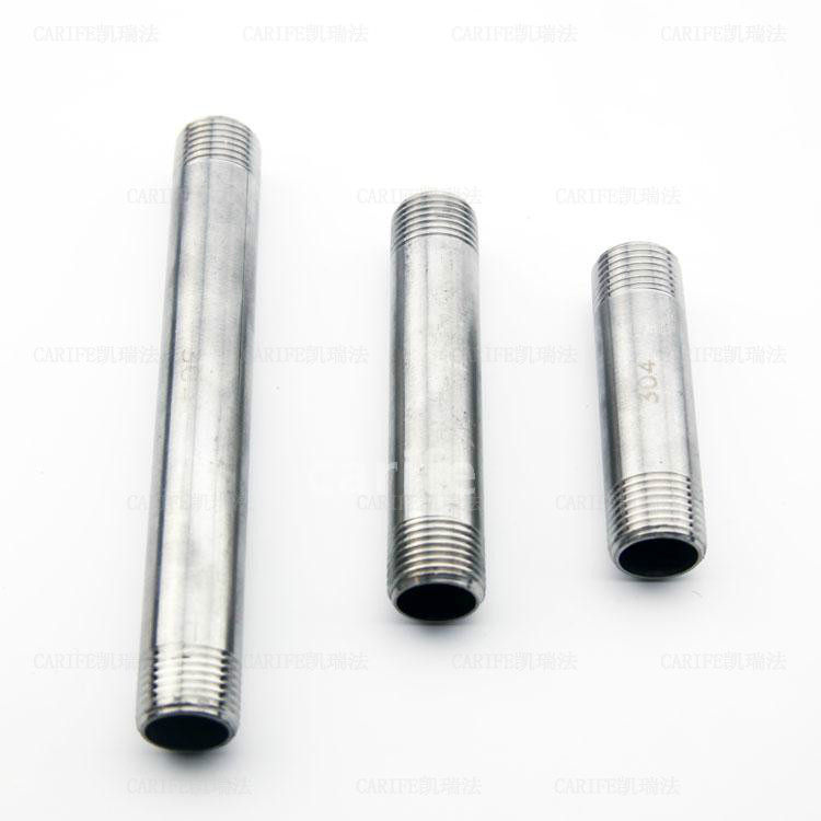 厂家直销不锈钢304加长双头外丝圆管硬管钢管外螺纹接头