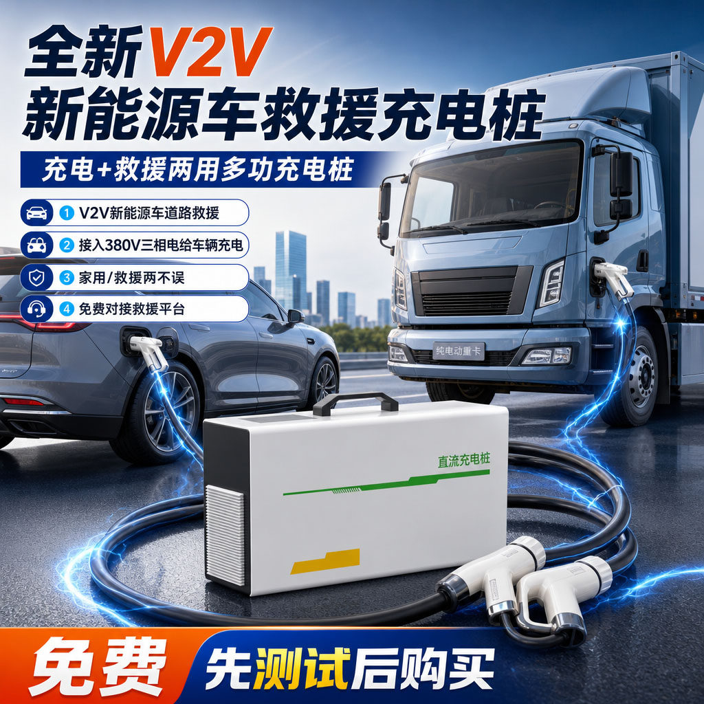 多功能便携式车对车救援充电桩新能源电车多功能直流大功率充电桩