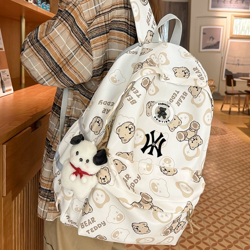 Ранец, сумка через плечо, вместительный и большой рюкзак, для средней школы, подходит для студента, с медвежатами