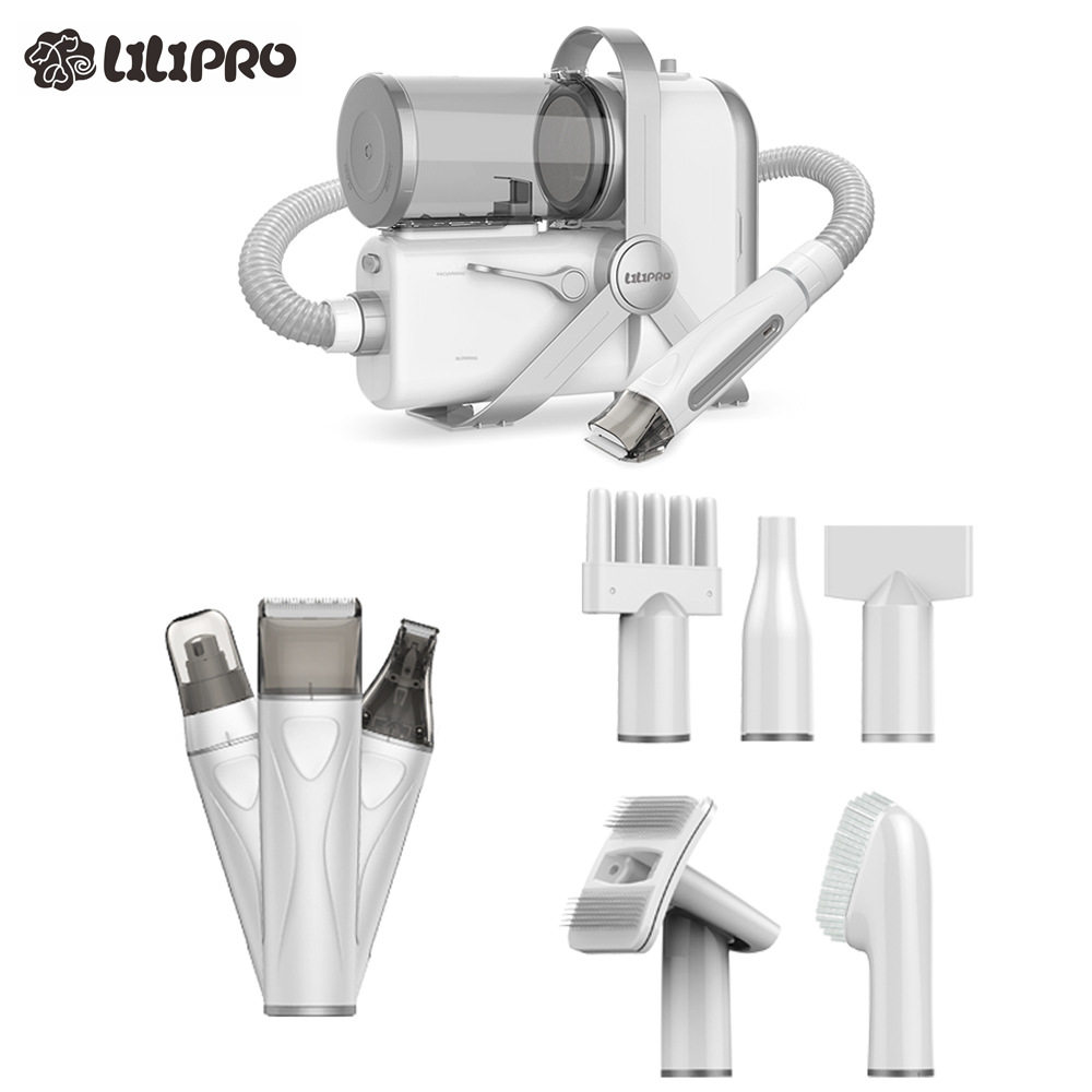 LILIPRO多功能合一宠物吹水机猫狗剃毛器梳理吸毛吹干磨甲脚毛剪