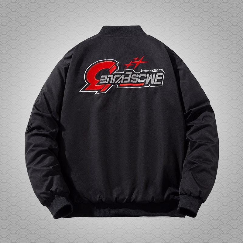 香港正品潮牌秋冬MA1刺绣红色星星棒球服男女款休闲棉衣夹克外套