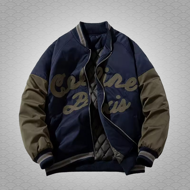 popaape立领秋冬夹克棒球服
