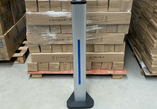 人脸识别一体机落地支架不锈钢防水开关按钮对讲