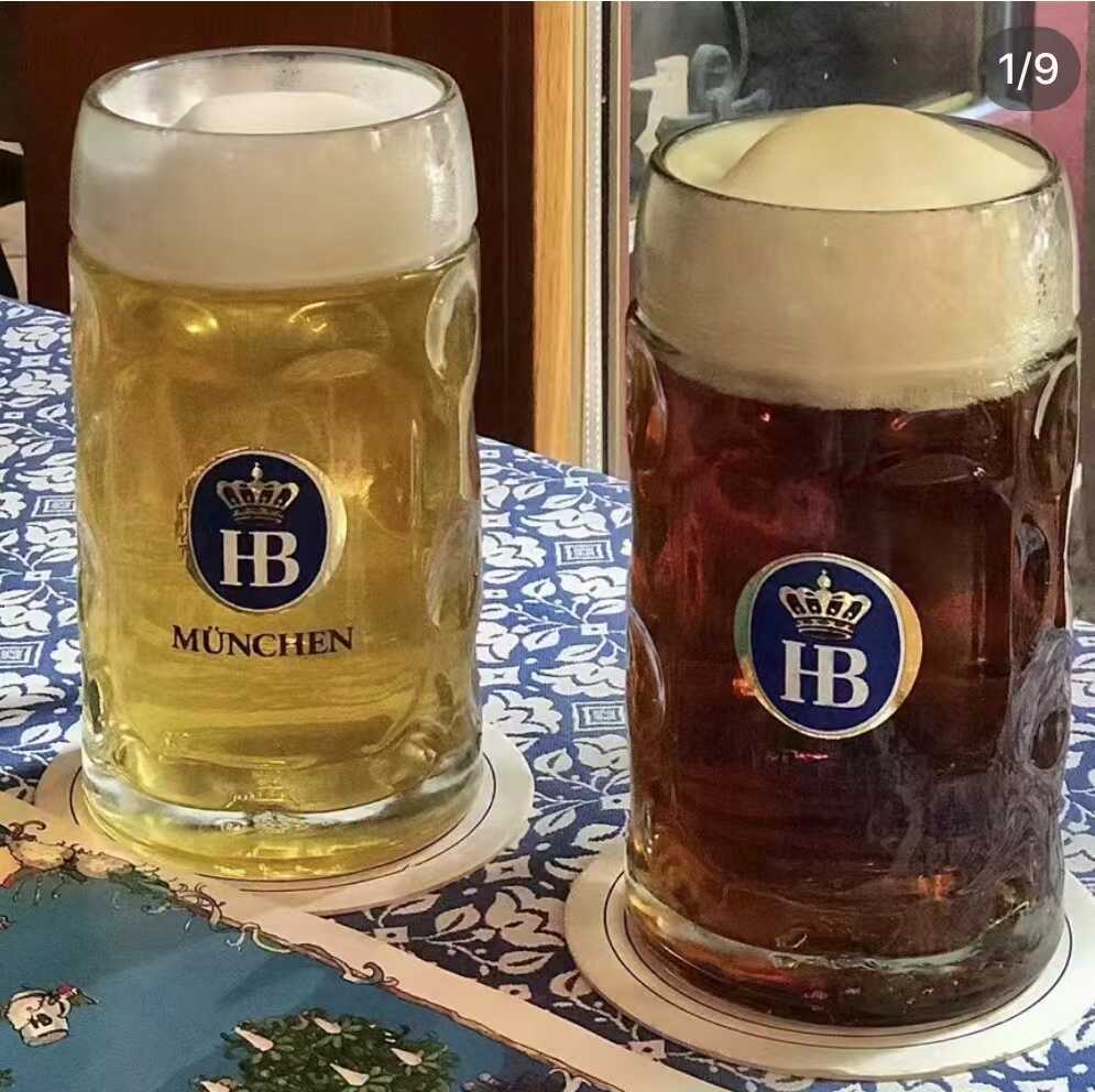 德国玻璃超大容量网红啤酒杯HB图片