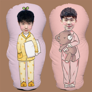 王楚钦孙颖莎人形抱枕定制来真人照片diy靠垫枕头玩偶娃生日礼物