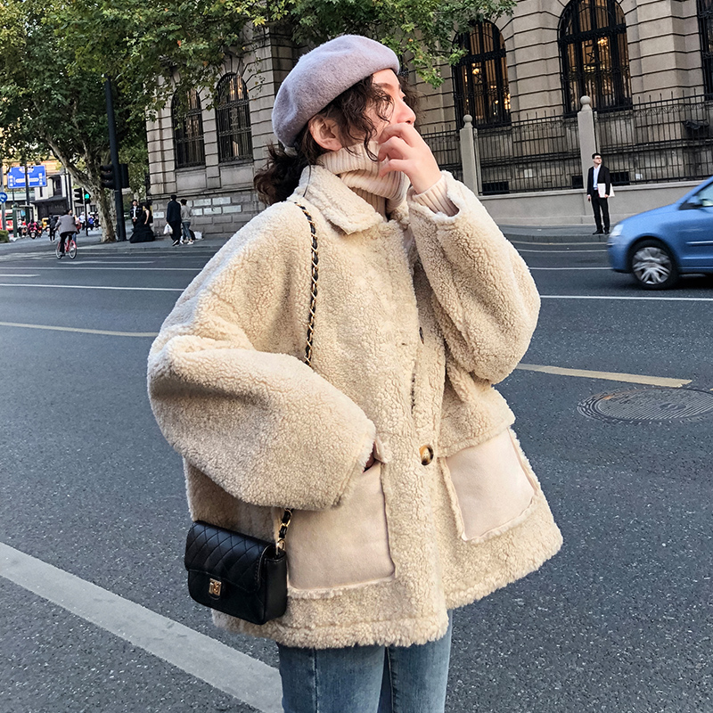 2019пîÇﶬº«°æÆ¤Ã«Ò»Ìåµ¥ÅſۼӺñÑò¸áë¶Ì¿îС¸ö×Ó¿íËÉÍâÌ×Å®