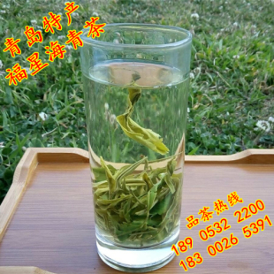 68海青露天新茶豌豆香青岛胶南特产海青绿茶赛崂山日照茶小包邮