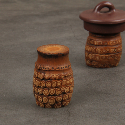 老竹根壶盖托手工带盖铁紫砂壶