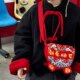 儿童新年红色包包可爱男童宝宝拜年红包小女孩压岁钱包福袋斜挎包