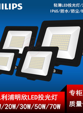 飞利浦LED投光灯BVP150明欣户外防水灯投射灯广告灯泛光灯室外灯