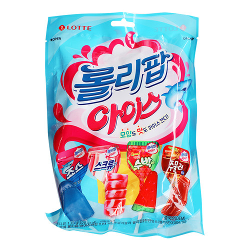 韩国进口乐天洛丽波多味棒棒糖
