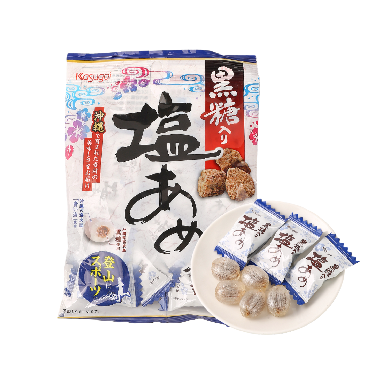 日本进口硬糖黑糖盐味糖果袋装传统零食老少皆宜结婚喜糖