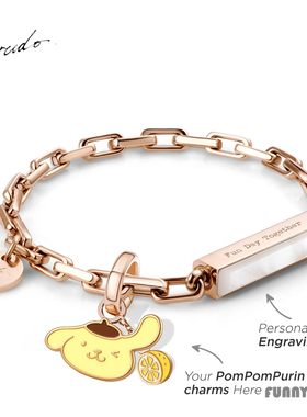 香港Crudo布丁狗联名手链情侣礼