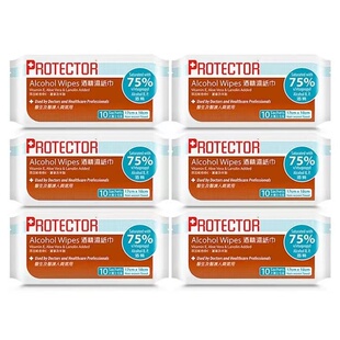 加大片特厚17x18cm消毒湿巾酒精棉 Protector75%酒精抑菌消毒湿巾
