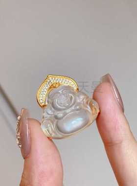 吊坠项链小佛公镀18K黄金